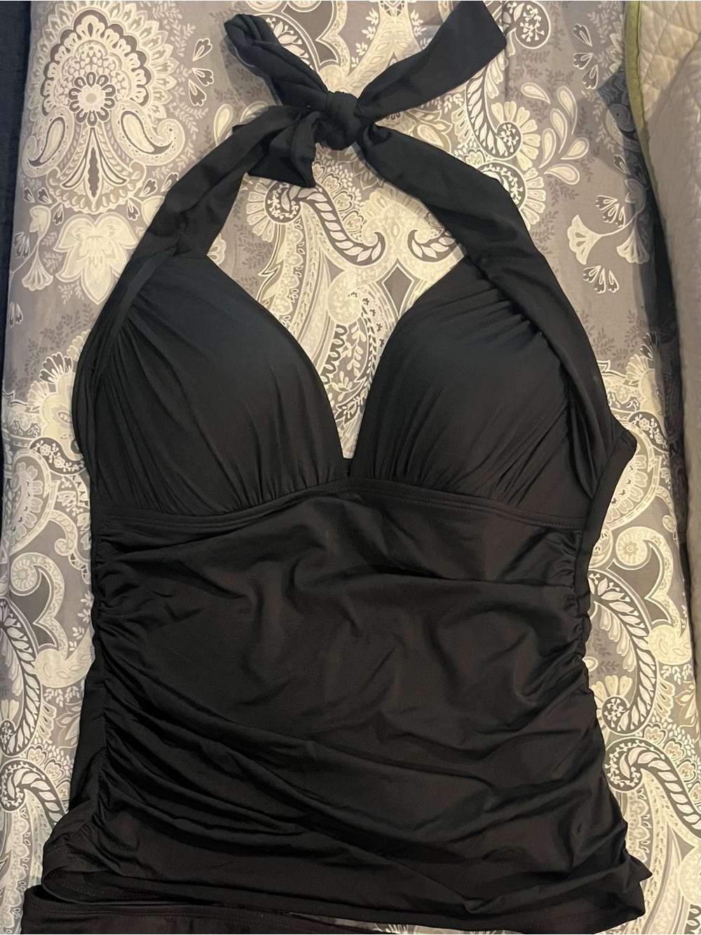 La Blanca Black Halter Swim Top and bottom